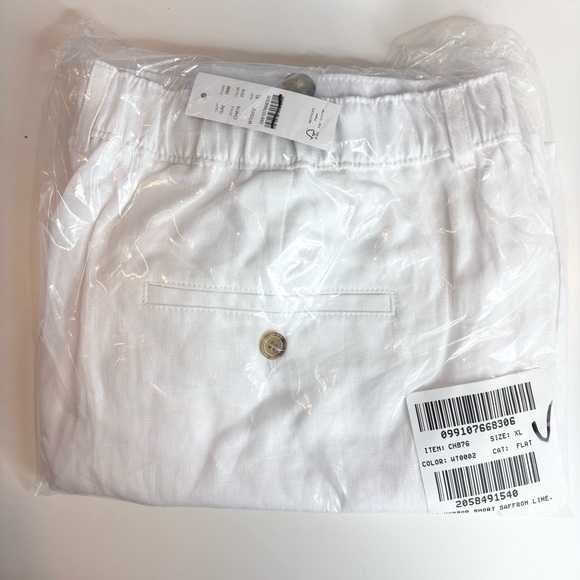 NWT J. Crew 6" Harbor Short Linen White - Picture 5 of 6